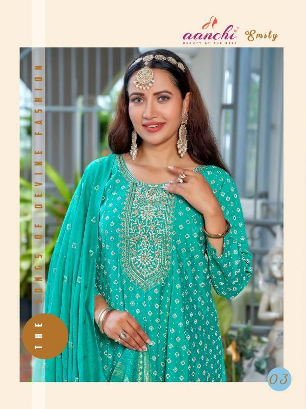 Aanchi emily anarkali style branded kurti wholesale price